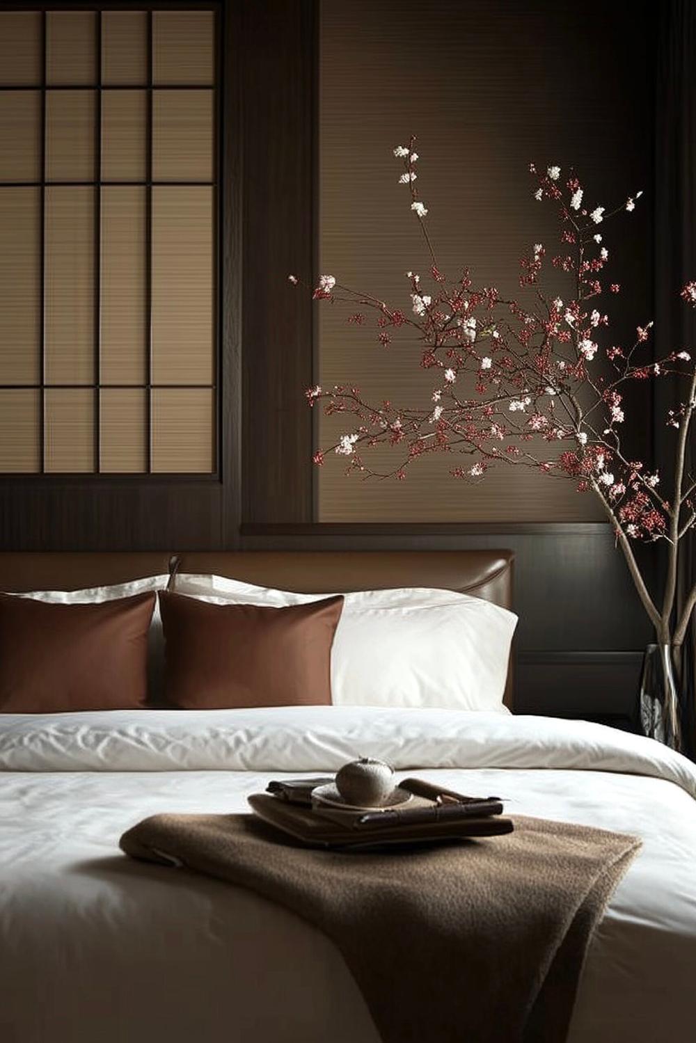 couleur draps Feng Shui blanc marron