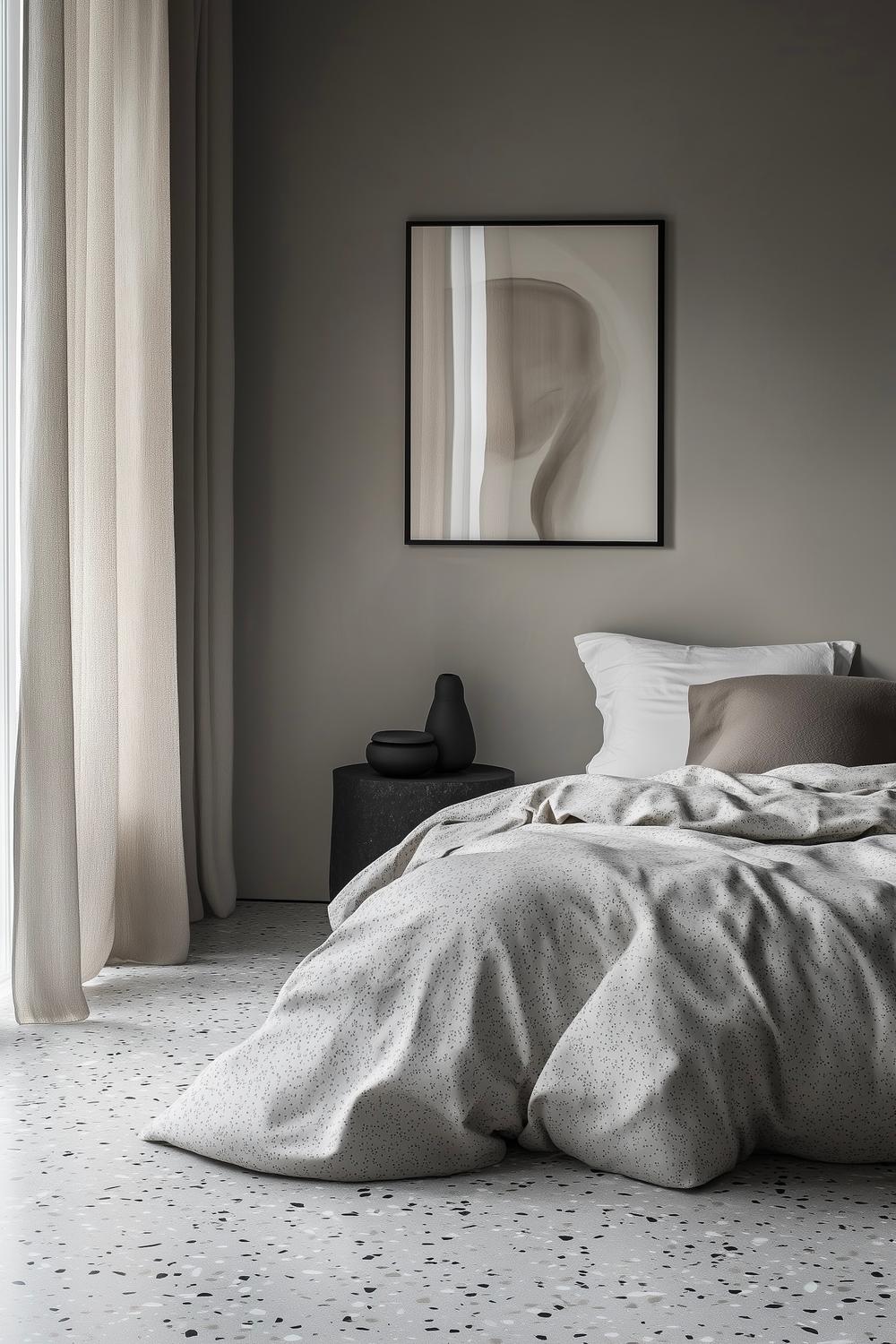 chambre couleur tendance gris anthracite fumé