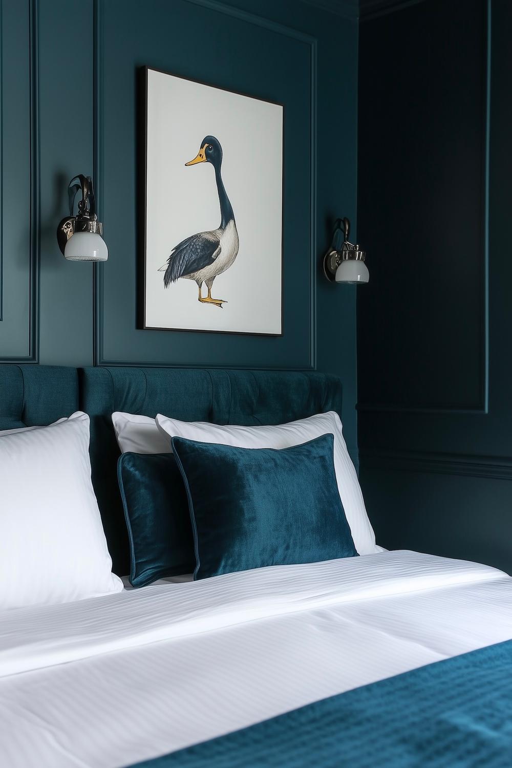 couleurs tendance chambre 2026 bleu canard