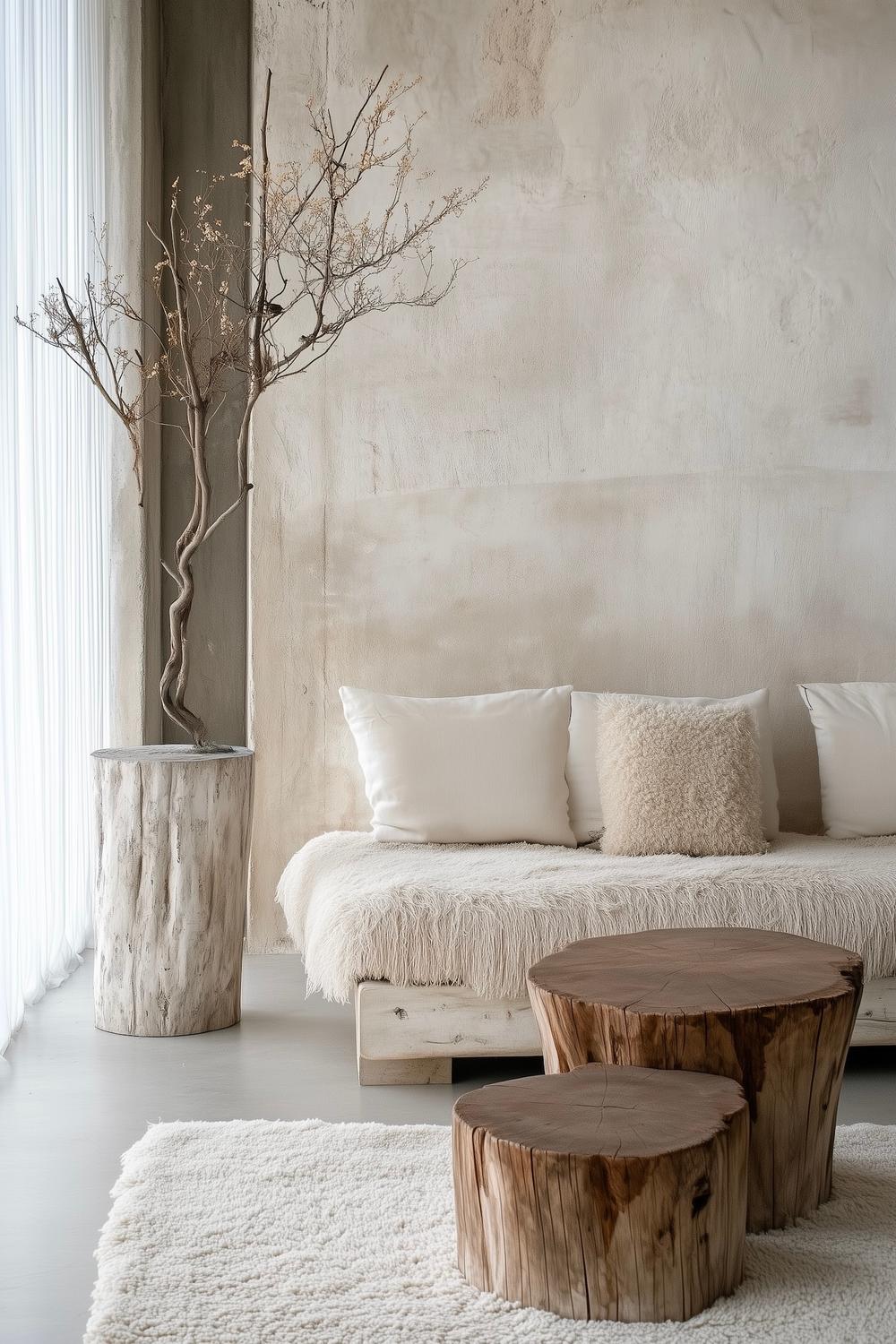 décoration nature nuance beige cosy brut