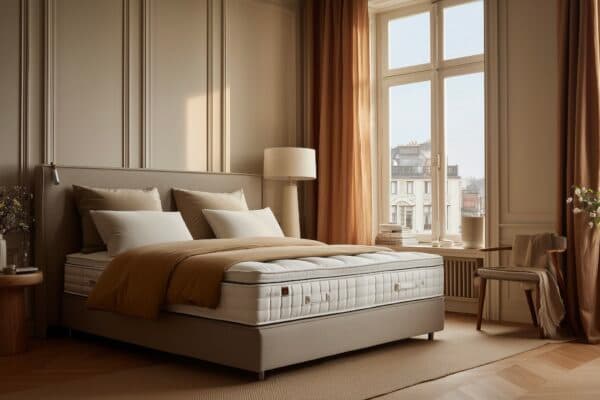 chambre parisienne lumineuse esprit hôtel chic