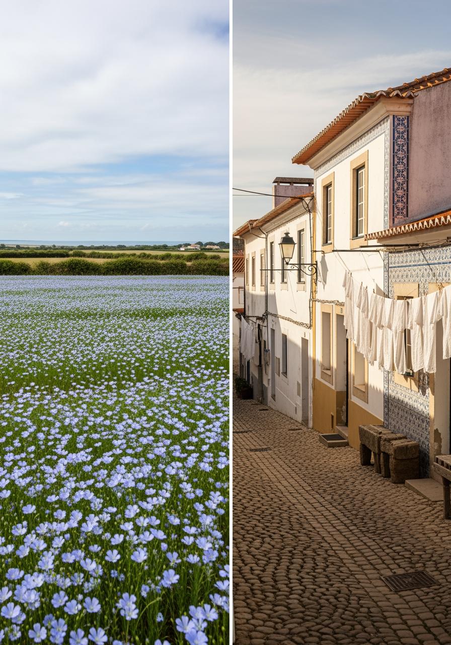 Panorama : Portugal et France, deux terroirs du lin