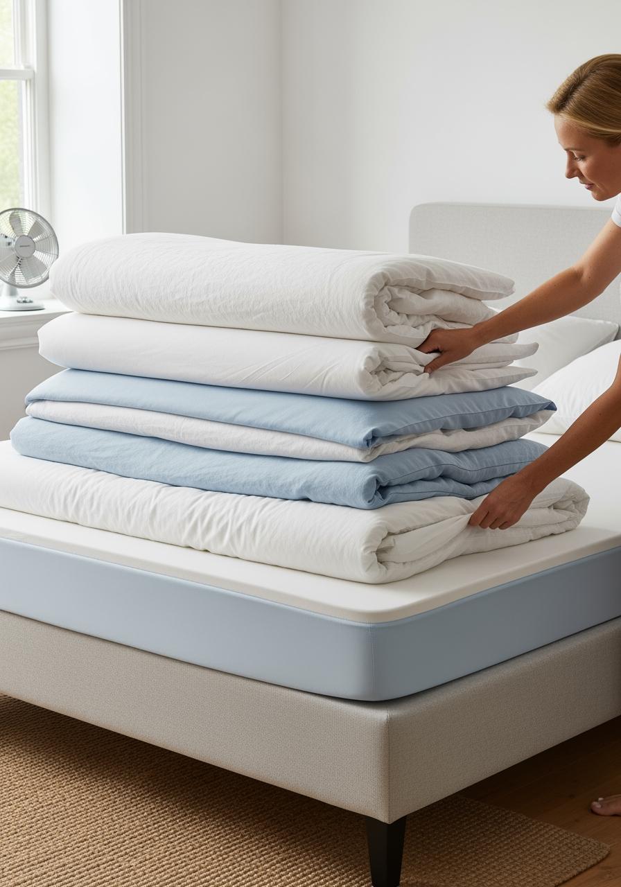 Optimiser le linge de lit quand la chambre surchauffe