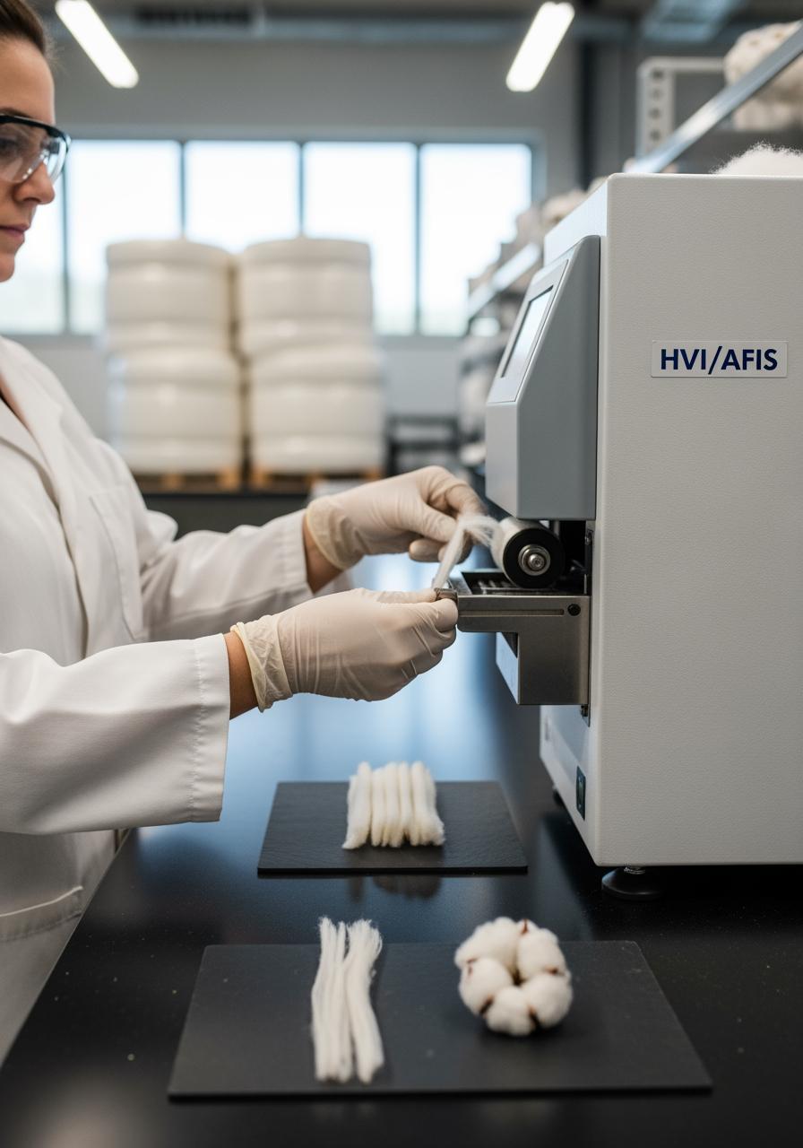 Mesurer la longueur et classer les fibres de coton