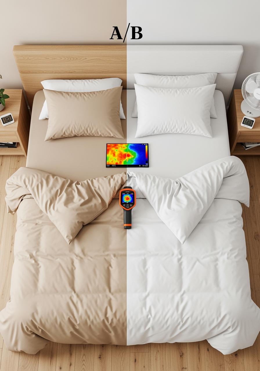 Draps anti transpiration nocturne pour dormir au sec