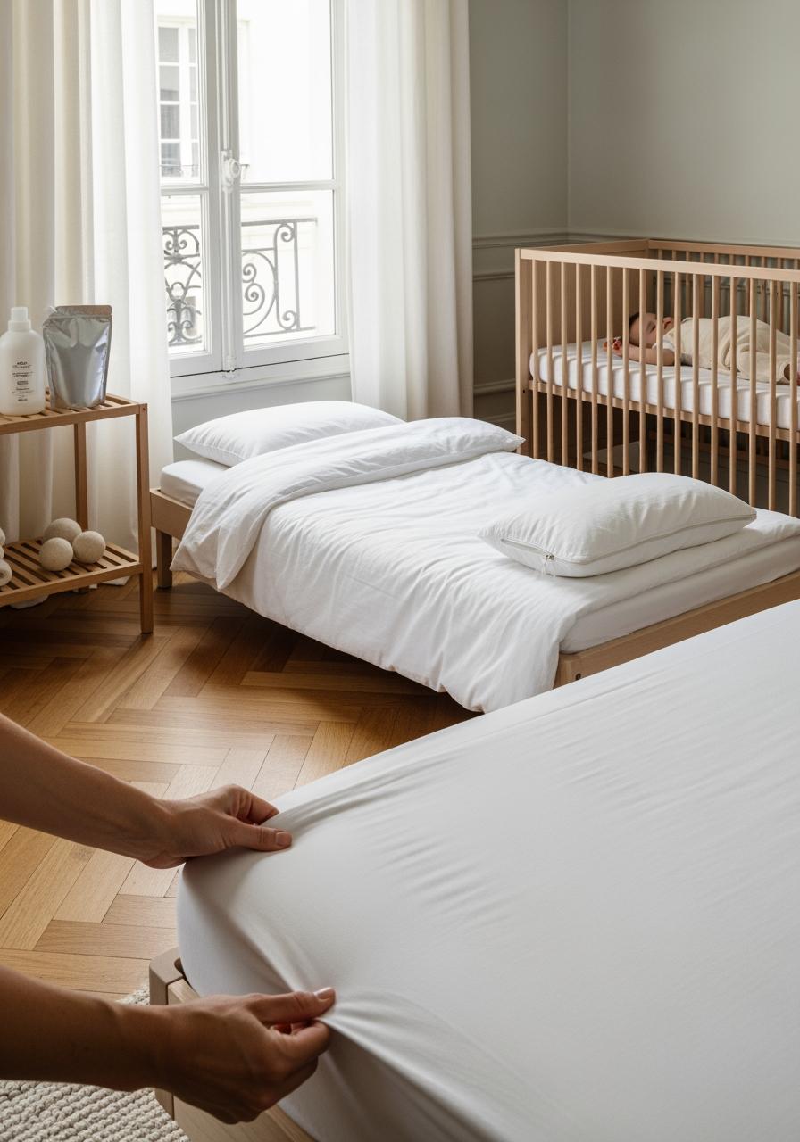 Matériaux, tailles et certifications pour la peau sensible des enfants