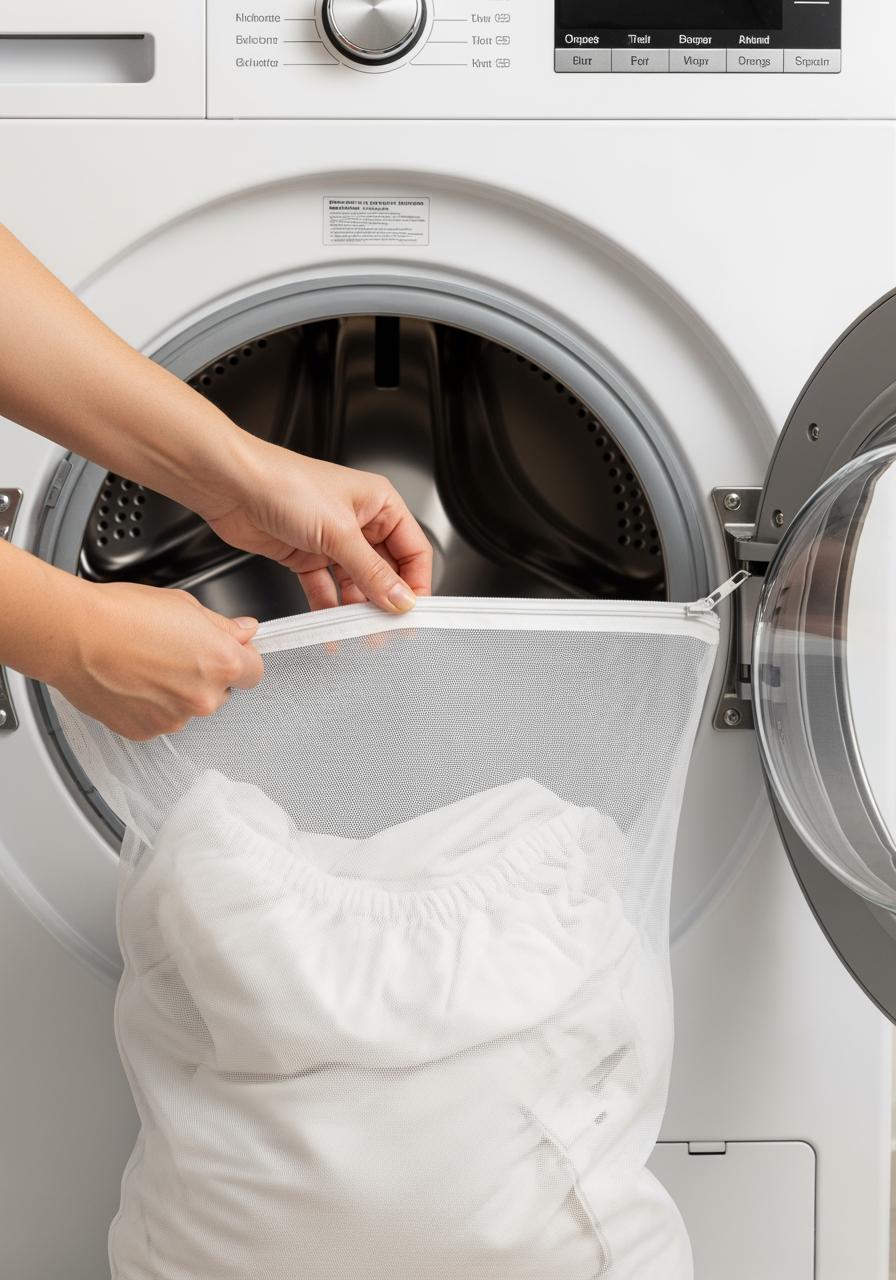 Protection des draps en coton pendant les cycles de lavage