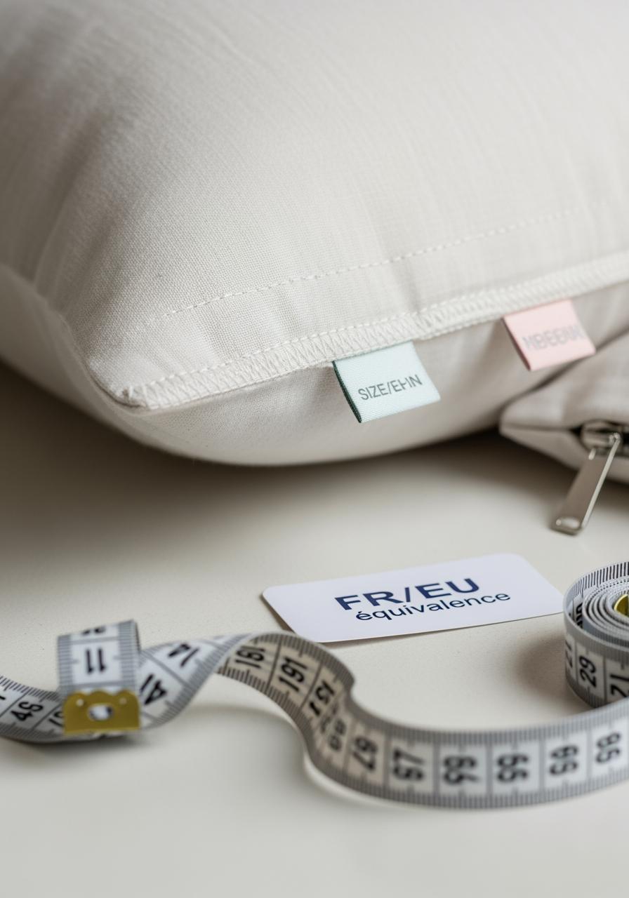 Taies d’oreiller et équivalences pratiques