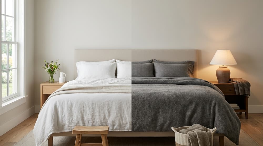 Draps Été vs Hiver : Choisir la Bonne Matière pour Mieux Dormir