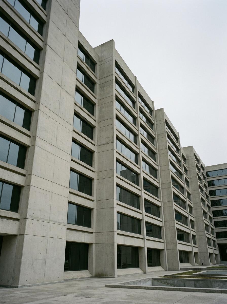 Façade d'un bâtiment officiel et moderne, représentant une autorité de régulation ou un institut de certification.